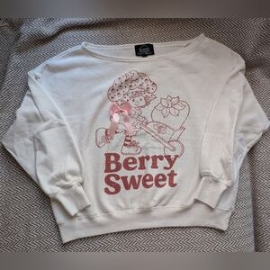 Berry Sweet Women's Cream Crew Neck Sweater